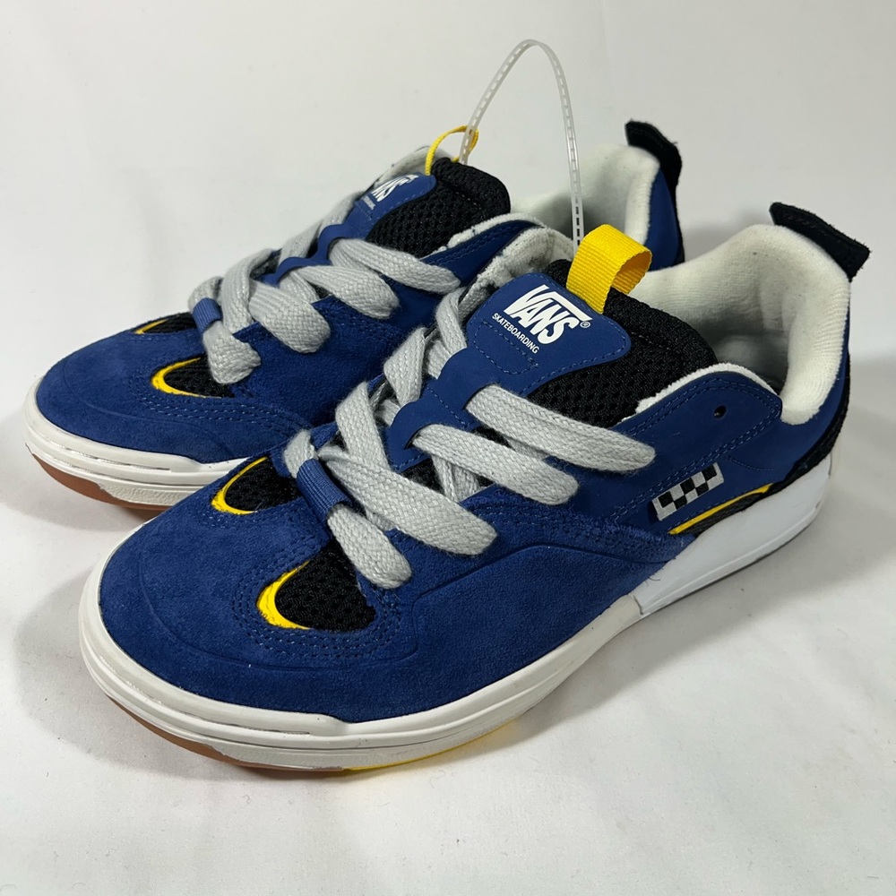 VANS MIXXA SKATEBOARDING SUEDE SNEAKER MEN 6.5 BLUE‎ LOW CHUNKY SKATE STREETWEAR
